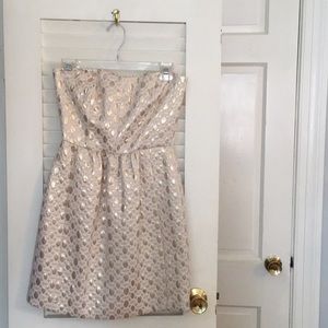 Amanda Uprichard metallic strapless dress, Size P